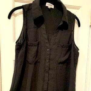 Express sheer black blouse